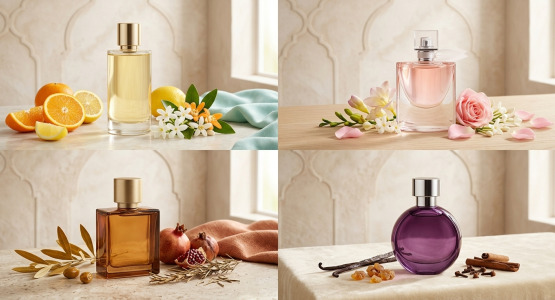 Parfum femme en Tunisie : quelles fragrances choisir selon la saison ? Été, hiver, printemps, automne.